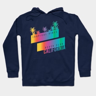 California beach club tropical vibes typography Hoodie